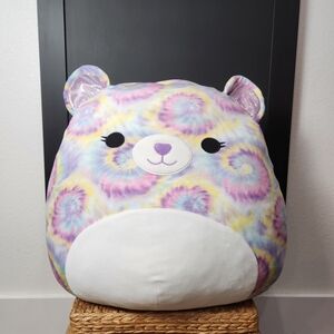 Squishmallows Jonessa Bear Tie-Dyed 20" Psychedelic Stuffed Animal Limited Toy
